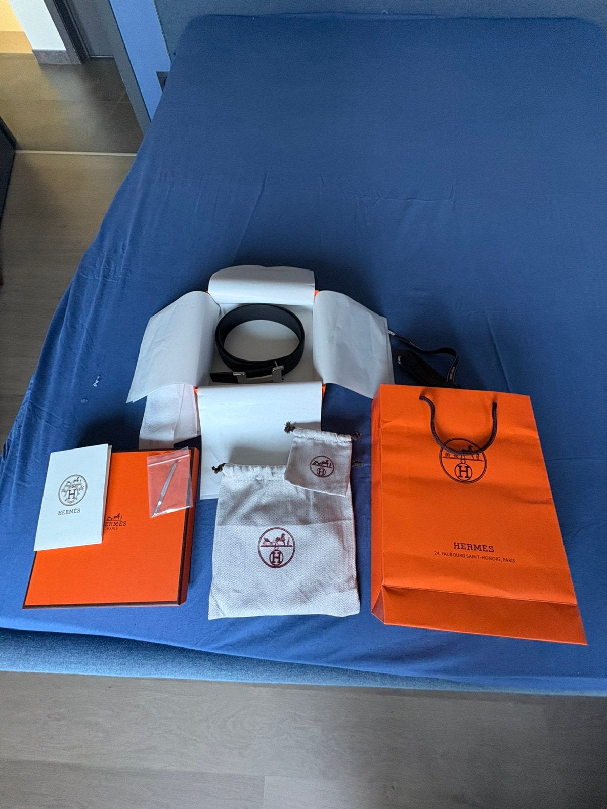 Hermes lederen riem 95 cm, Kleding | Heren, 95 tot 105 cm, Ophalen of Verzenden, Zo goed als nieuw, Riem of Ceintuur