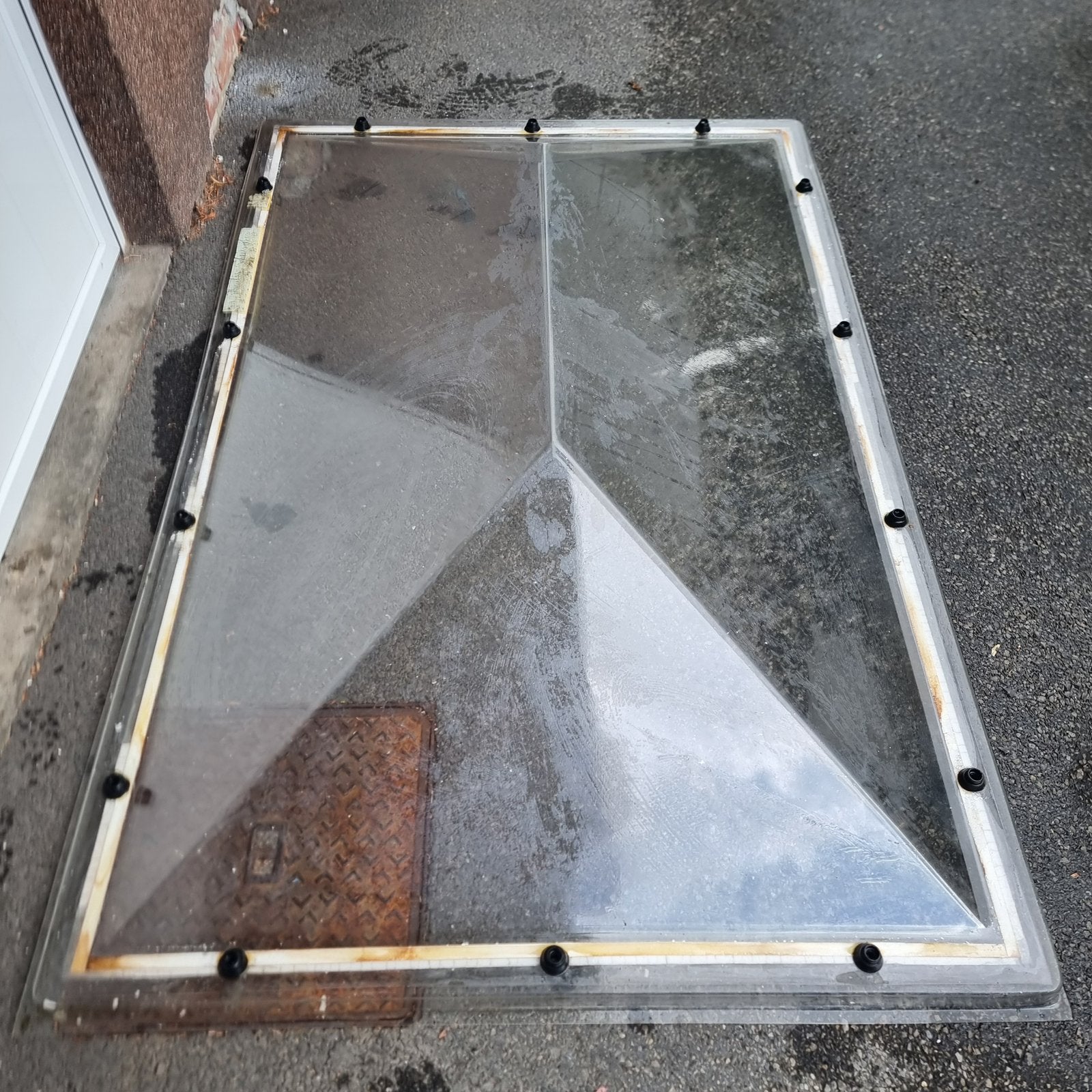 COUPOLE OCCASION SKYLUX TRIPLE PAROIS 170 x 110 CM, Doe-het-zelf en Bouw, Glas en Ramen, Ophalen, Gebruikt