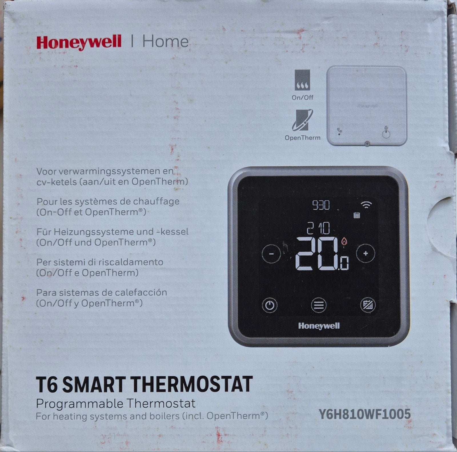 Honeywell T6 smart thermostaat, Doe-het-zelf en Bouw, Ophalen of Verzenden, Slimme thermostaat, Zo goed als nieuw