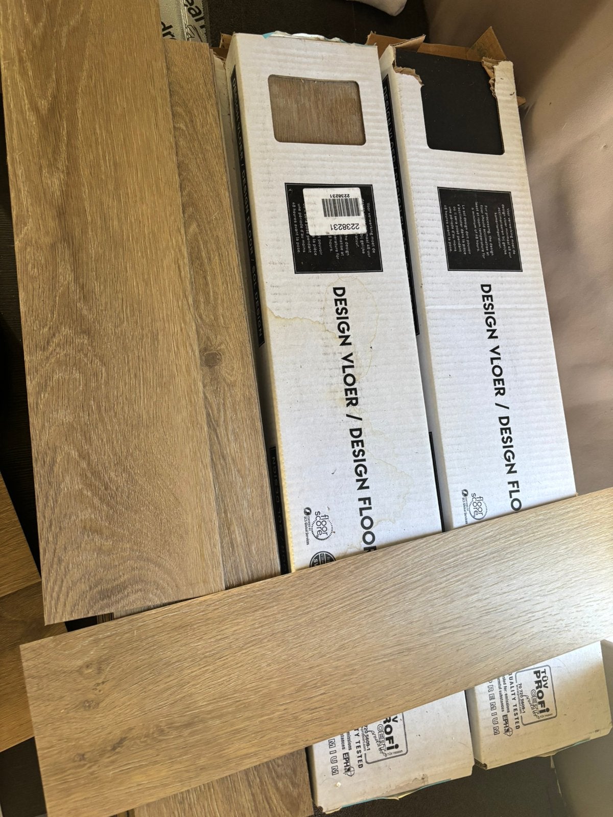 Visgraat vloer 32m2, Ophalen, Zo goed als nieuw