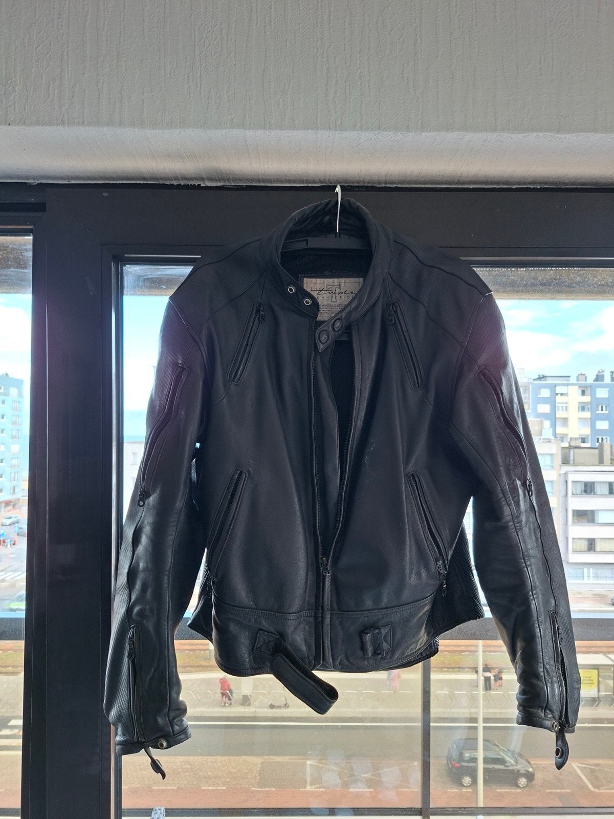 moto,leder veste, Ophalen