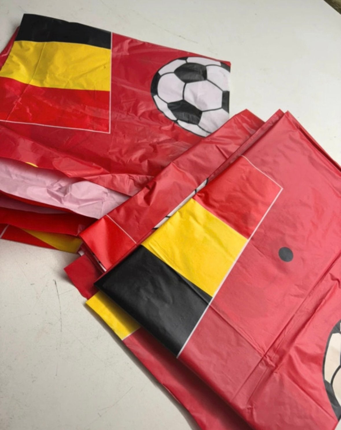 Tafellaken voetbal, Diversen, Vlaggen en Wimpels, Ophalen of Verzenden, Zo goed als nieuw