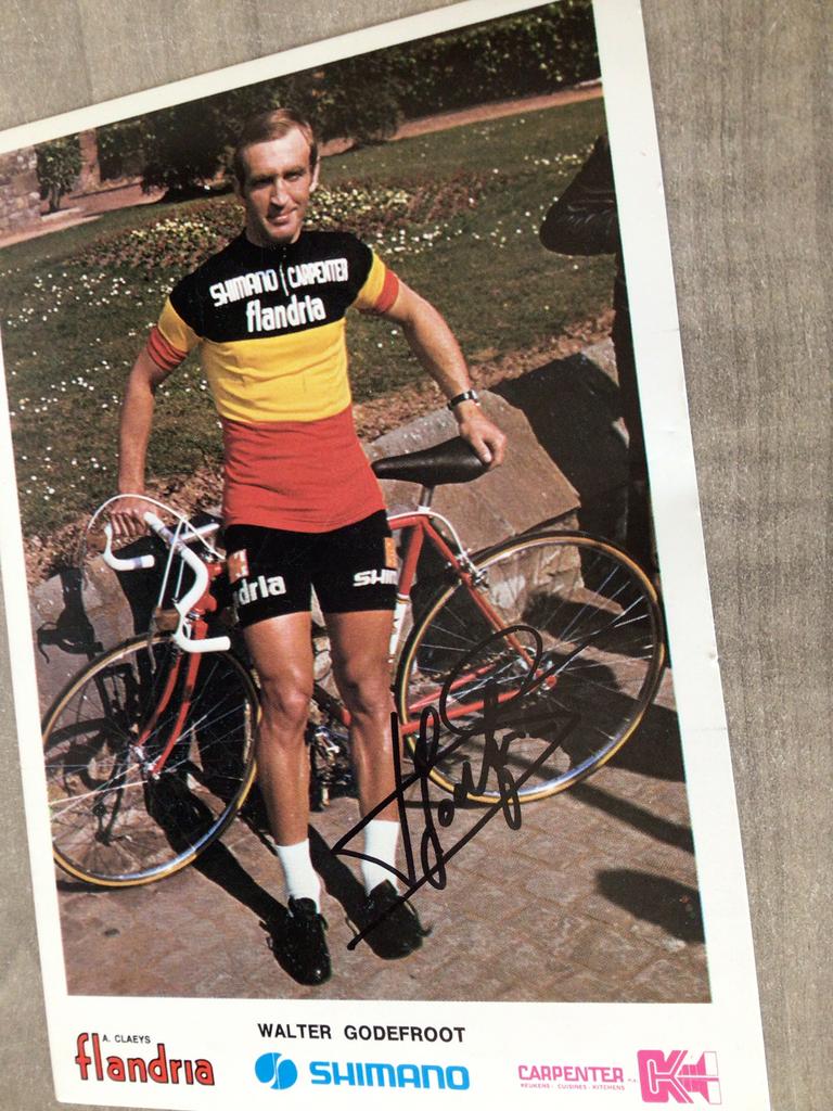 Wielerkaart 1973 team flandria walter godefroot signe, Verzenden