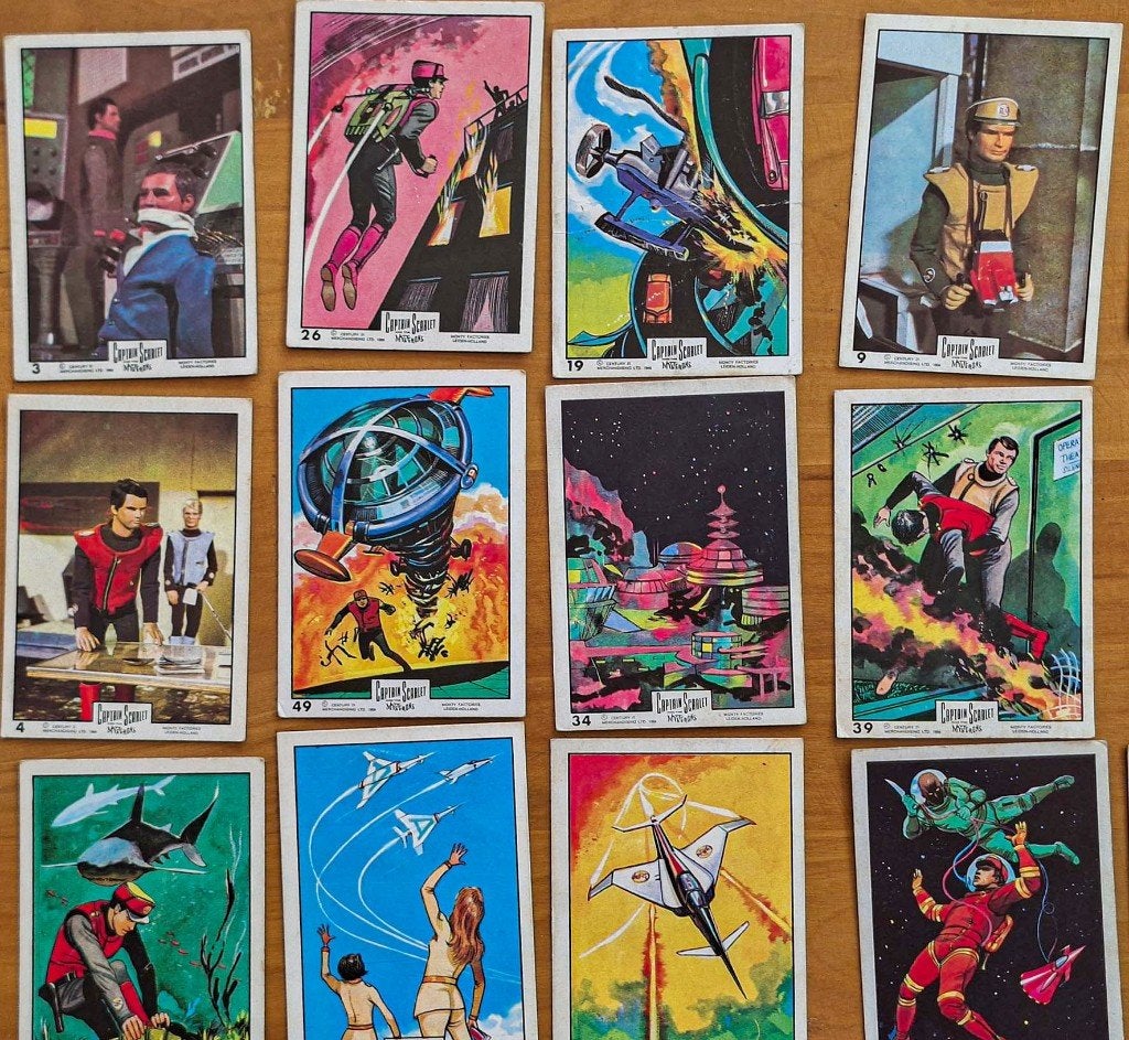Capitaine Scarlet et les Mysterons (1969), Collections, Enlèvement ou Envoi, Gravure, Utilisé, Autres sujets/thèmes