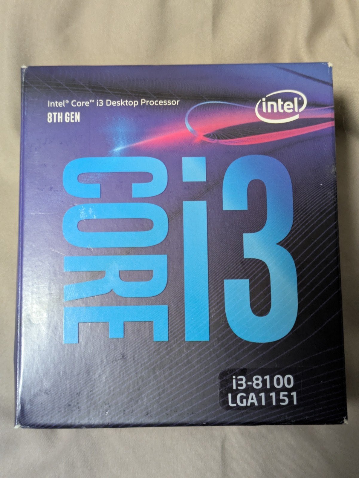 Intel Core i3 8100 with fan, LGA 1151, Enlèvement ou Envoi, 4-core, Comme neuf