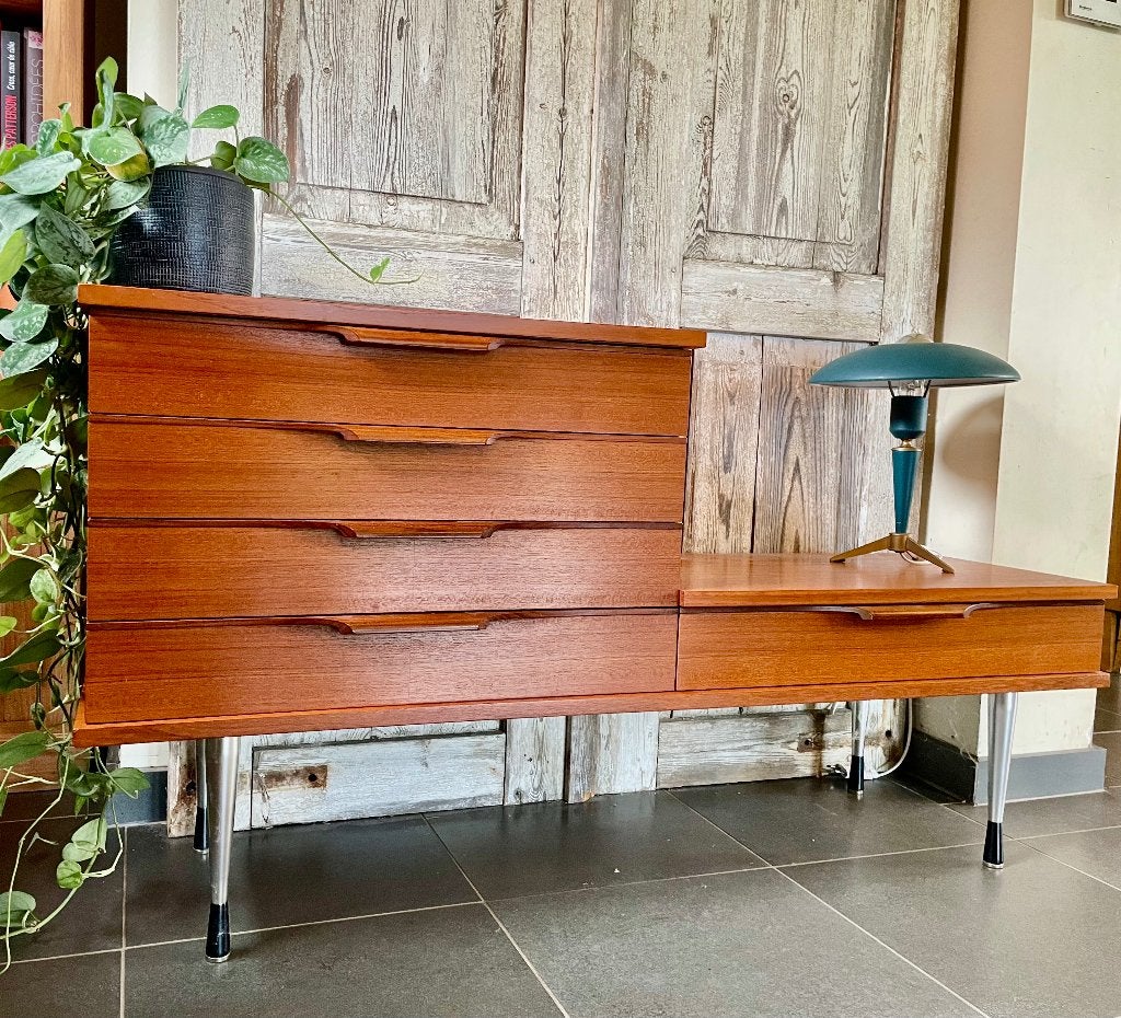 Vintage Scandinavisch design dressoir 60', Ophalen, Gebruikt
