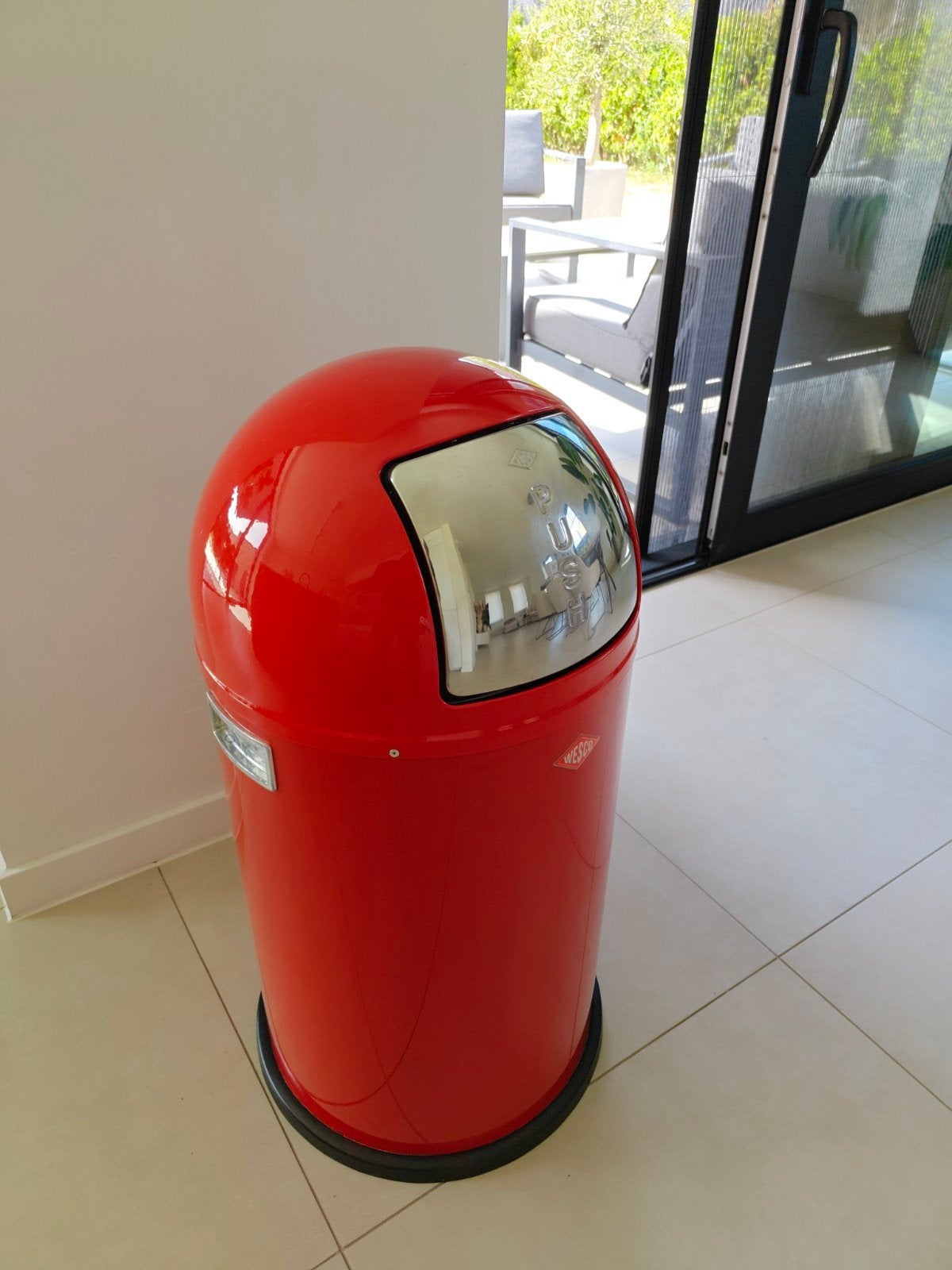 Wesco pushboy 50 liter, Huis en Inrichting, Woonaccessoires | Prullenbakken, Ophalen