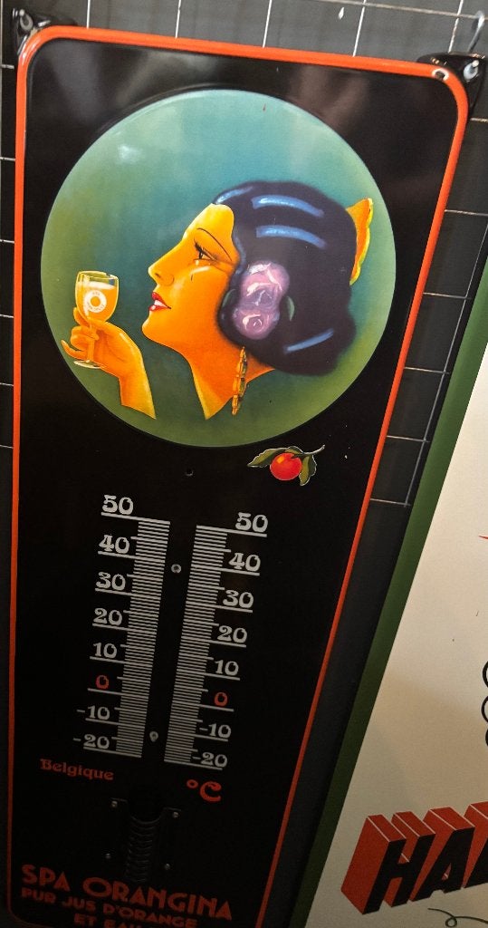 emaille reclamebord spa orangina, Enlèvement ou Envoi, Neuf, Panneau publicitaire