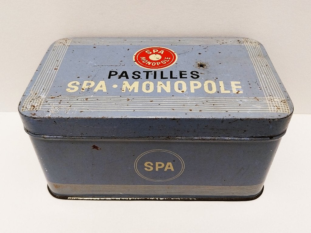 Boîte en métal Pastilles Spa Monopole - RARE !, Enlèvement ou Envoi