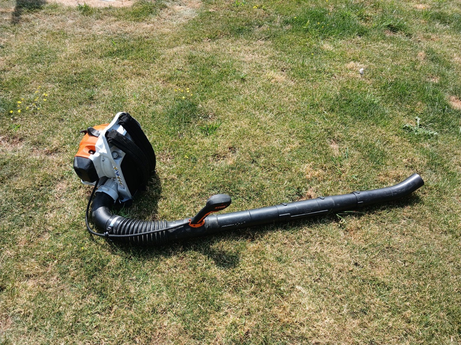 Stihl rug blazer/bladblaazer, Ophalen, Stilh, Benzine, Ruggedragen