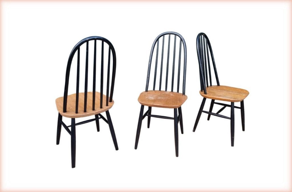 Vintage spijlenstoel - Scandinavisch designklassieker, Ophalen