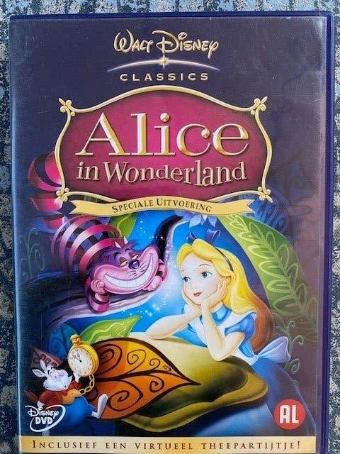 Alice in Wonderland DVD van Walt Disney Classics Nieuwstaat, Français, Dessin animé, Tous les âges, Comme neuf
