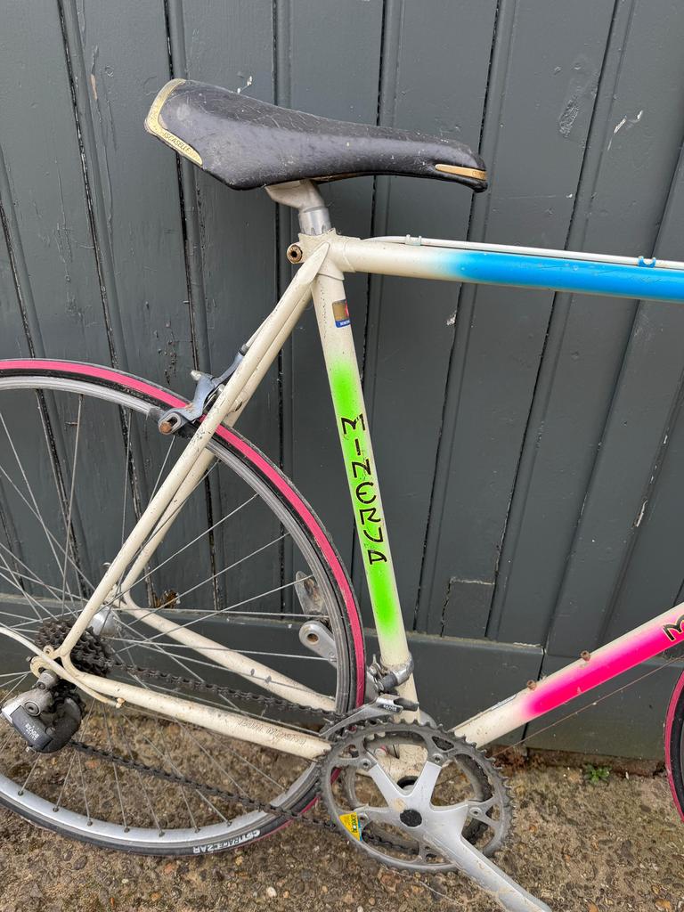 Minerva Super - Vintage koersfiets, Fietsen en Brommers, Fietsen | Oldtimers, Jaren '60 of nieuwer, Velgrem, Ophalen