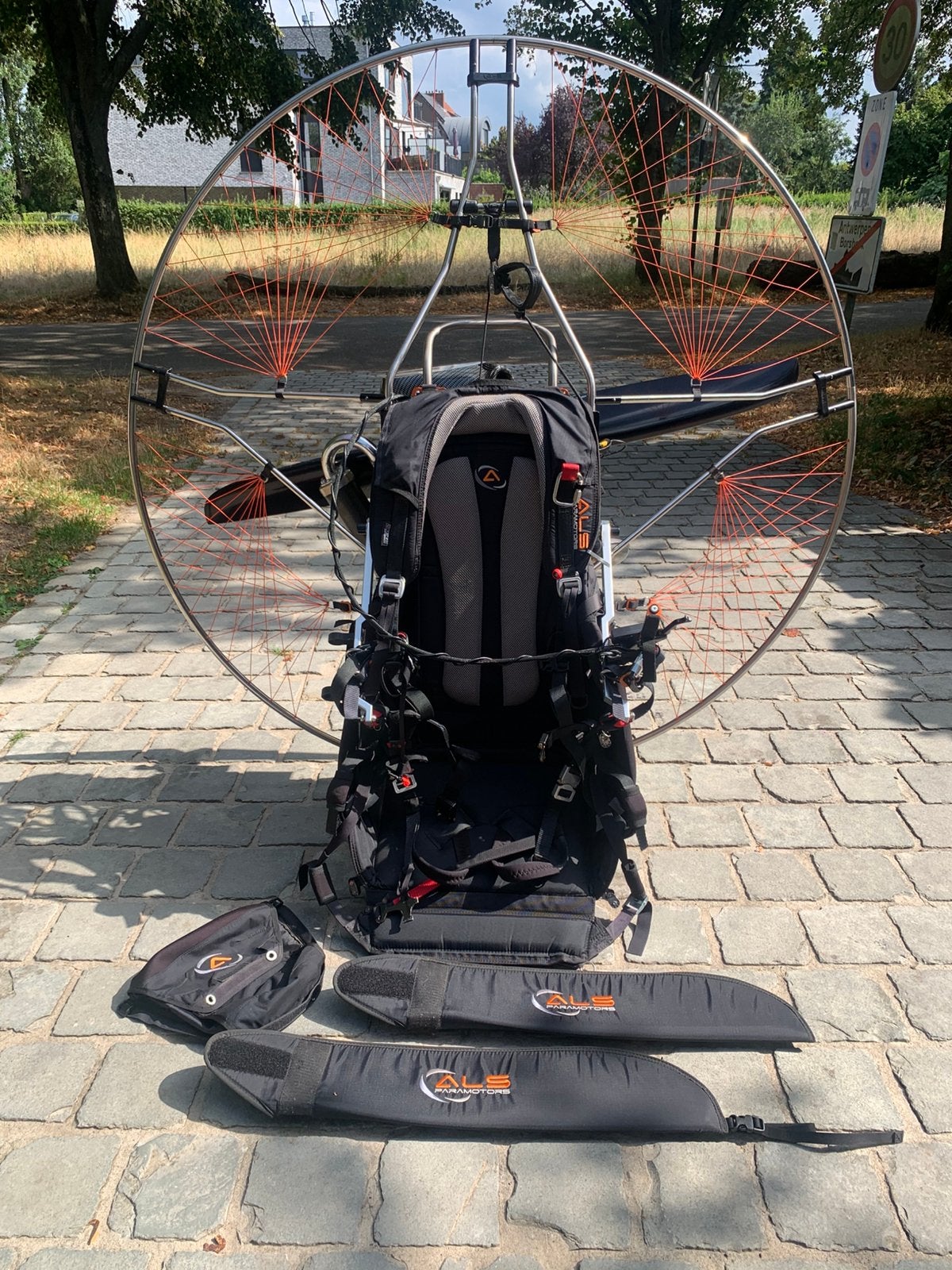 Paramotor ALS spirit met stinger 185cc, Enlèvement, Comme neuf, Paramoteur