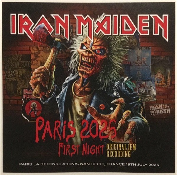 2 CD's - IRON MAIDEN - Live Paris 2025 - IEM, Import, Enlèvement ou Envoi, Album live, Hard rock