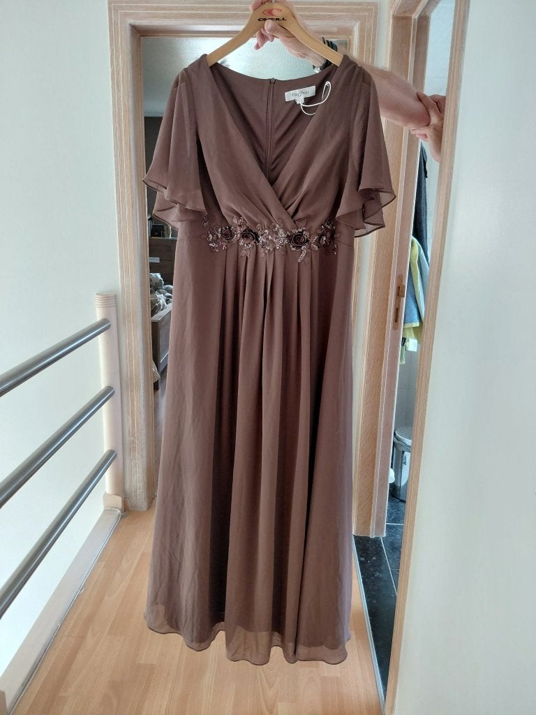 Avondjurk 1XL bruin, Galajurk, Bruin, Maat 42/44 (L), Nieuw