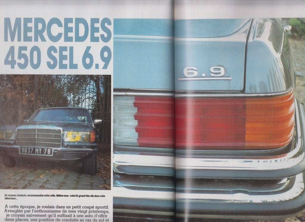 Mercedes 450 SEL 6.9L voiture de collection, Livres, Autos | Livres, Envoi, Utilisé, Mercedes