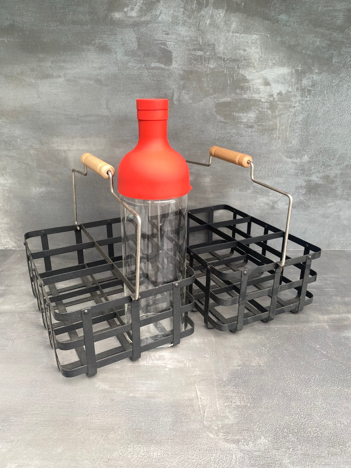 Set van 2 flessenmandjes Ikea, Huis en Inrichting, Woonaccessoires | Wijnrekken, Ophalen, Zo goed als nieuw