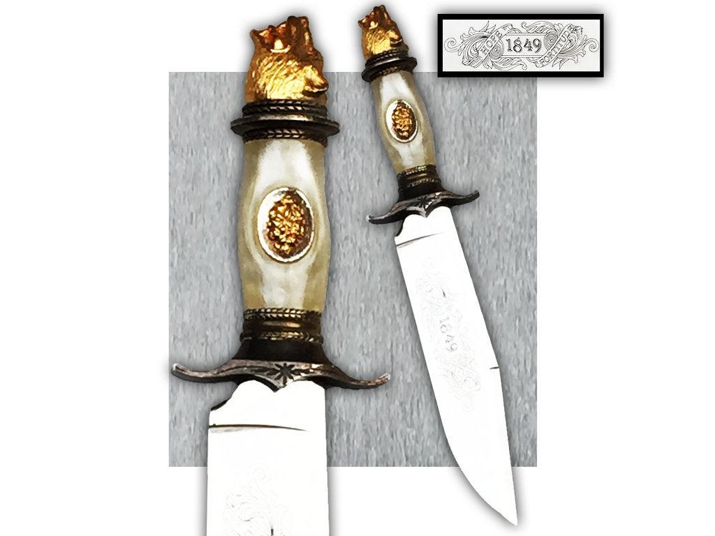 🚨SCHITTERENDE EN MOOIE DAGGER 1849 Bear's Head Origineel, Ophalen of Verzenden, Landmacht, Mes of Dolk