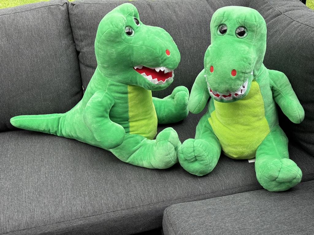 2 GROTE DINOSAURUSSEN, Kinderen en Baby's, Speelgoed | Actiefiguren, Ophalen