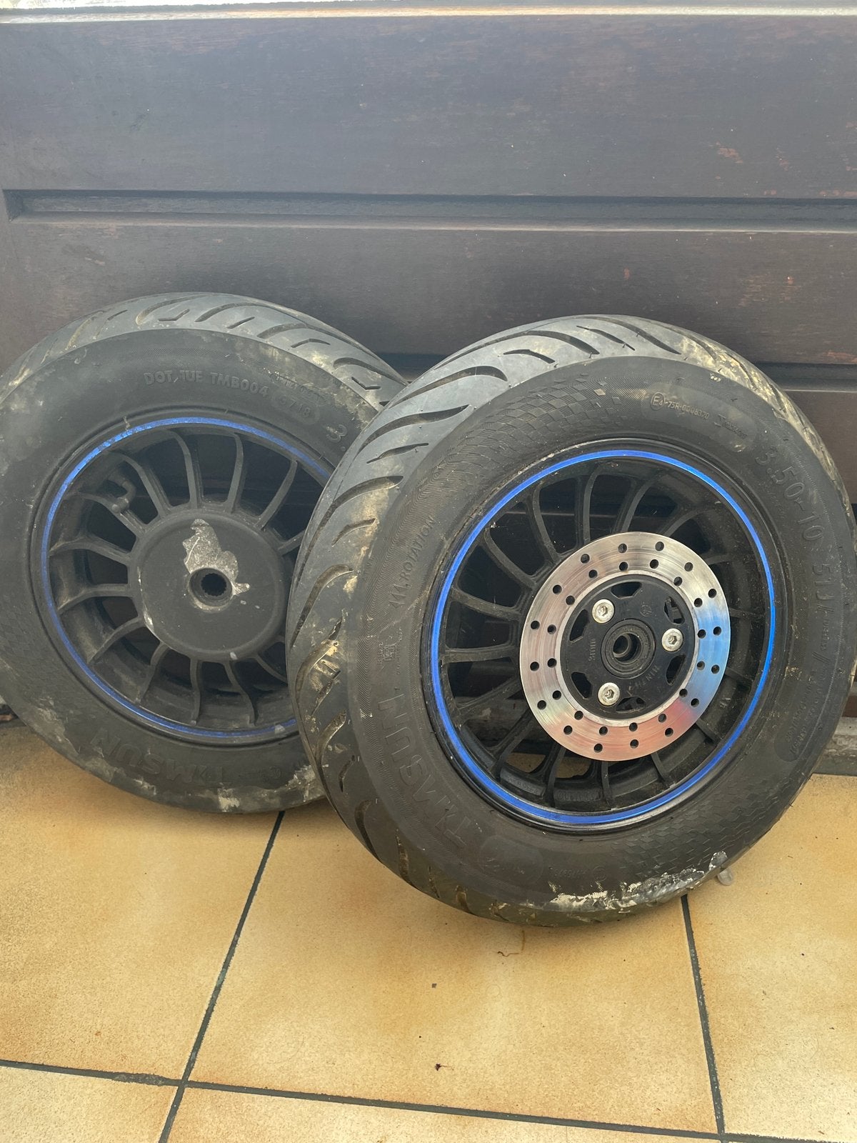 jante avec pneus de scooter, Enlèvement, Autres types, Autres marques