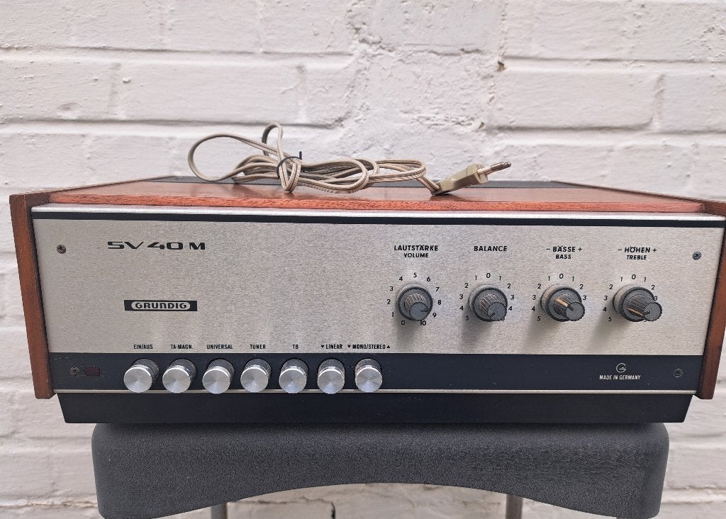 amplificateur Grundig vintage SV40M, Autres marques, Moins de 60 watts, Enlèvement ou Envoi, Stéréo