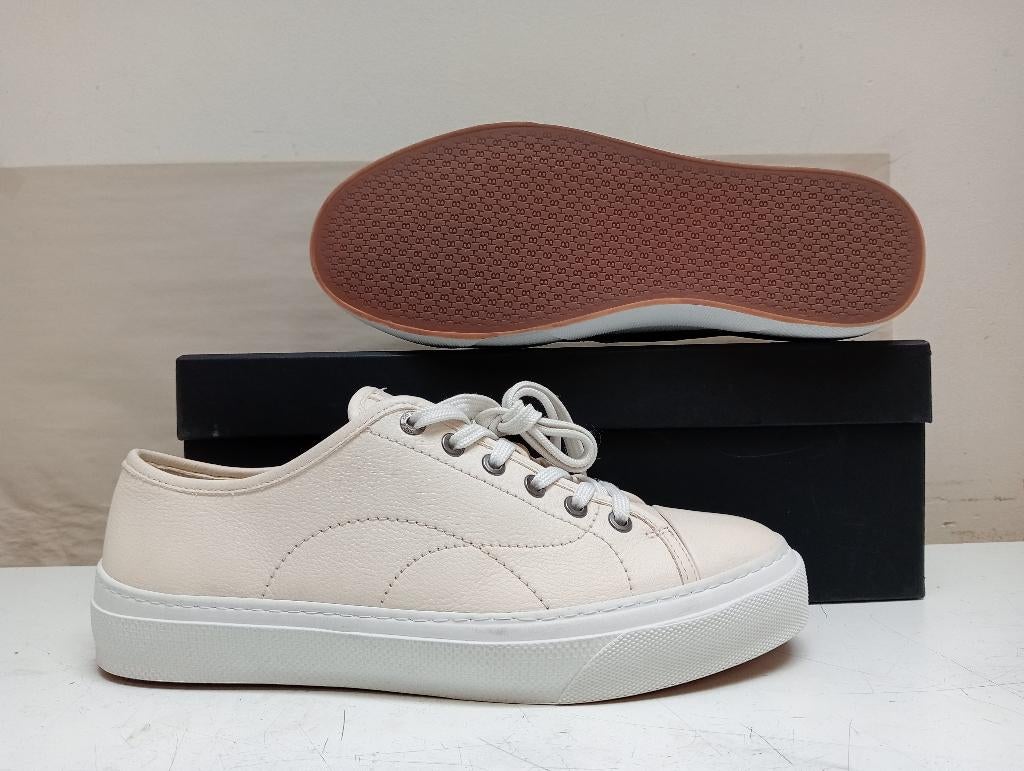 Hugo Boss leder sneakers tennis heren. Maat: 41, Neuf, Hugo boss, Blanc, Baskets