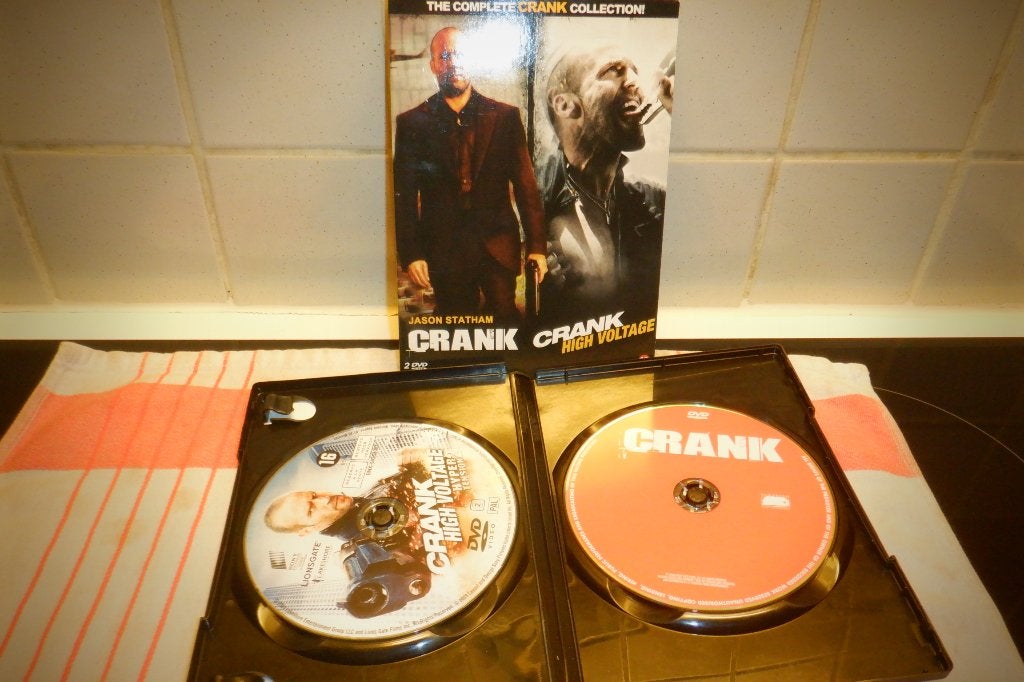 DVD The Complete Crank Collection ! (2DVD'S)-Jason Statham., Cd's en Dvd's, Engels, Vanaf 16 jaar, Nederlands, Actie