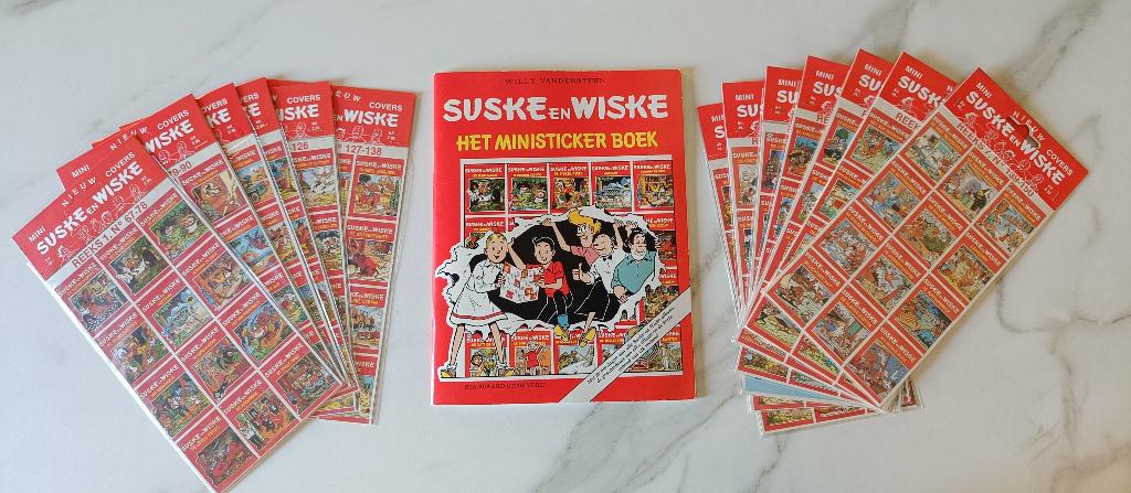 Suske en Wiske - Het Ministicker Boek + stickers Mini Covers, Enlèvement, Comme neuf