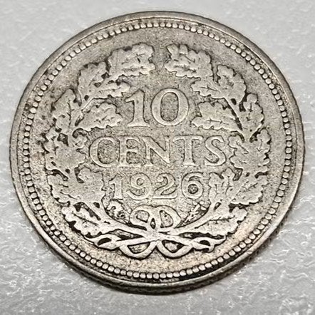 Pays-Bas : 10 cents 1926 KM #163 Ref 16861, Timbres & Monnaies, Monnaies | Pays-Bas, Enlèvement ou Envoi, Reine Wilhelmine, 10 centimes