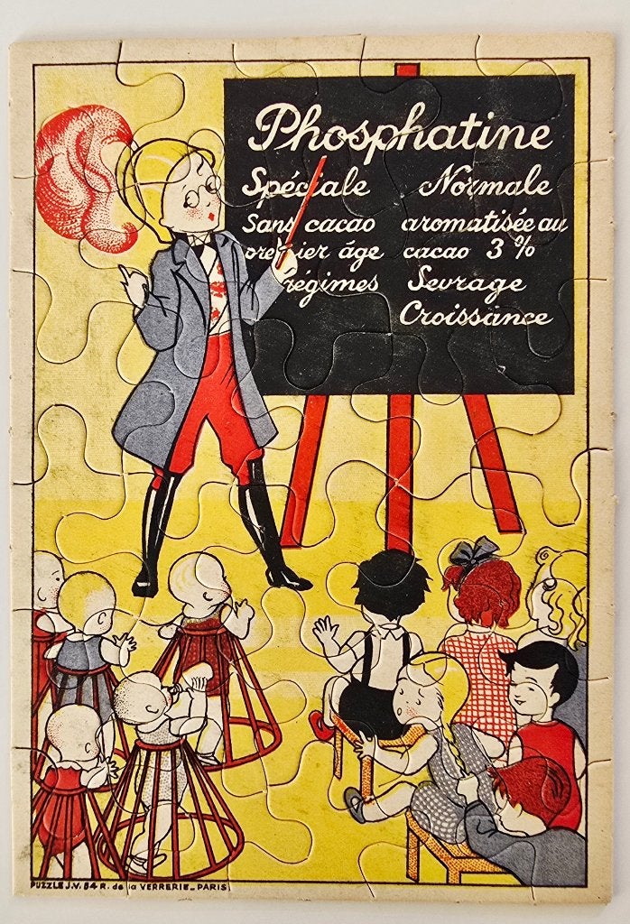 PHOSPHATINE – Puzzle Publicitaire – Jig-Saw – Ecoliers n11, Enlèvement ou Envoi, Utilisé, Panneau publicitaire