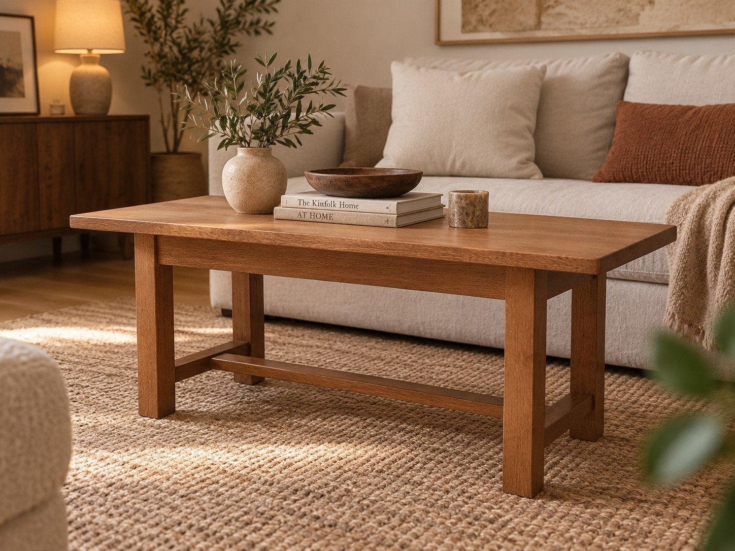 Table basse, 100 à 150 cm, Enlèvement, Utilisé, Chêne