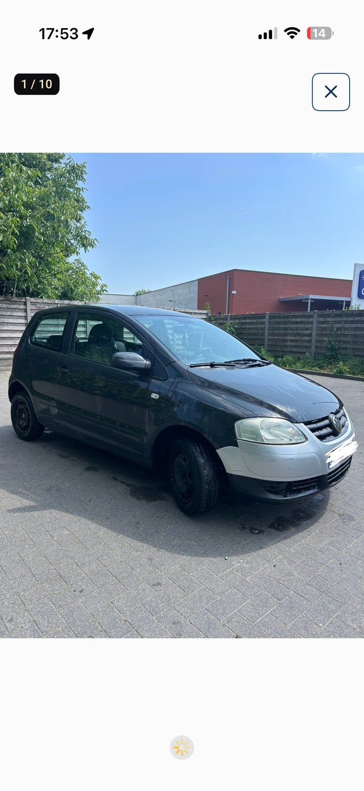 Volkswagen fox EXPORT start & rijd! Gekeurd tot mei 2027, Achat, Boîte manuelle, 44 kW, Particulier