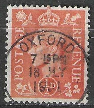 Grande-Bretagne 1951 - Yvert 251 - Roi Georges VI (ST), Envoi, Affranchi