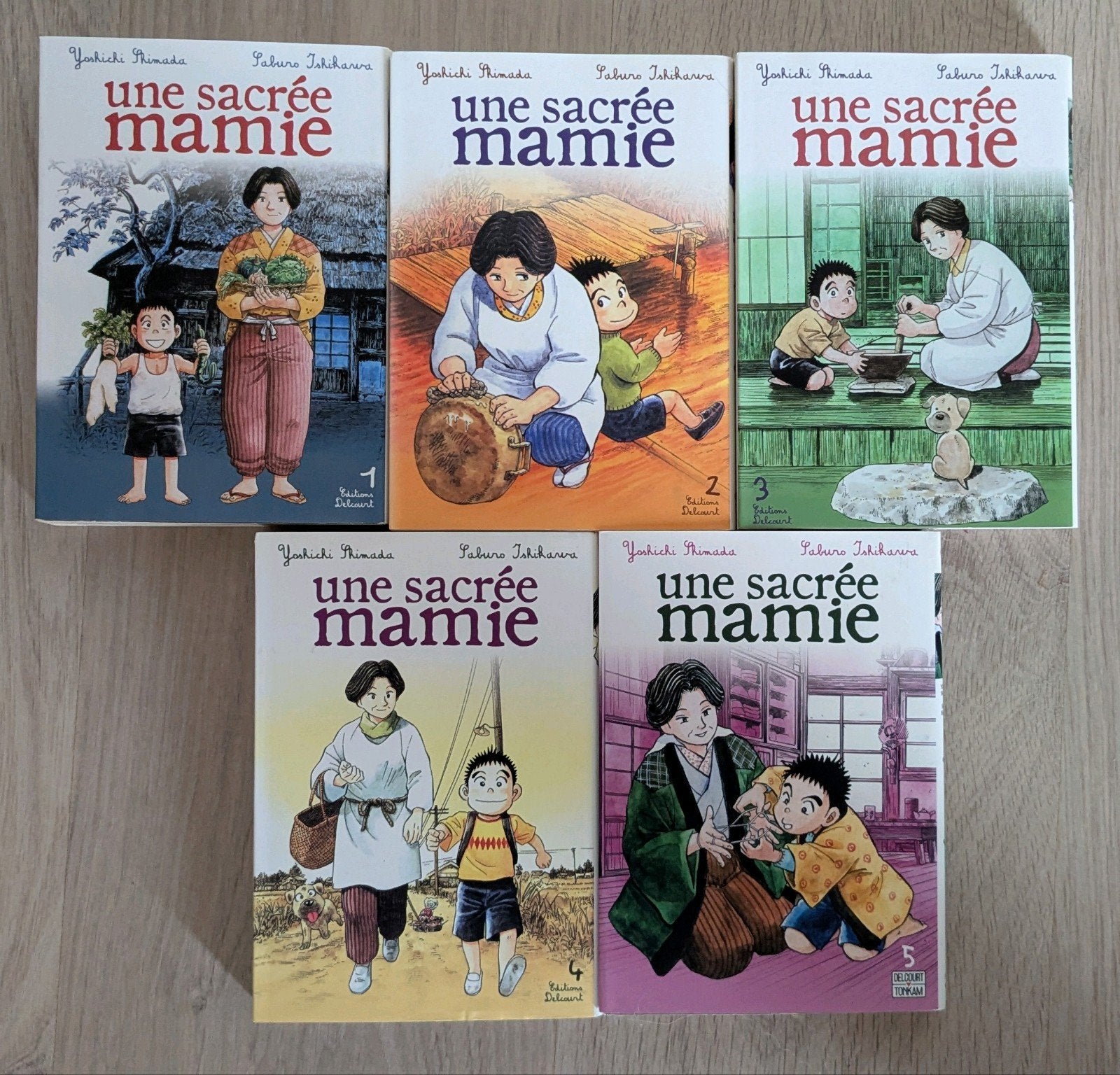 Manga Une sacrée mamie 5 tomes, Livres, Enlèvement, Utilisé, Plusieurs comics, Japon (Manga)