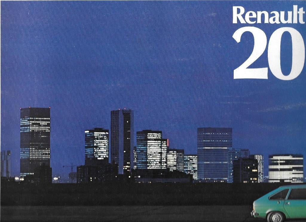 RENAULT 20,  1976, Livres, Autos | Brochures & Magazines, Enlèvement ou Envoi, Comme neuf, Renault