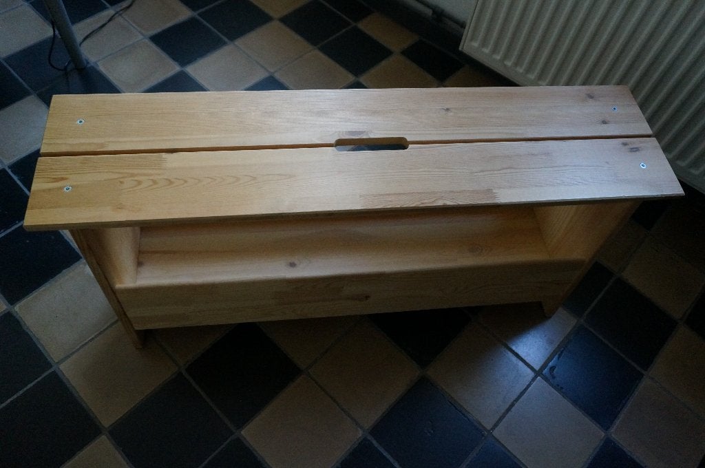 Banc avec rangement Perjohan, pin, 100 cm, Maison & Meubles, Enlèvement, Comme neuf