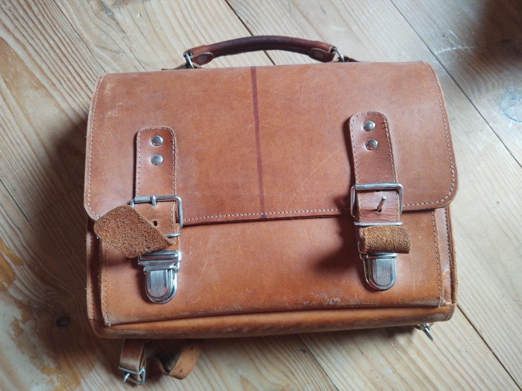 Sacoche en cuir, Cuir, 30 à 40 cm, Enlèvement, Utilisé
