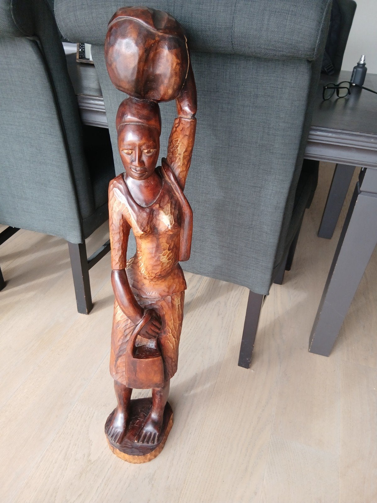 houten beeld, Antiquités & Art, Enlèvement, Afrique, Statue