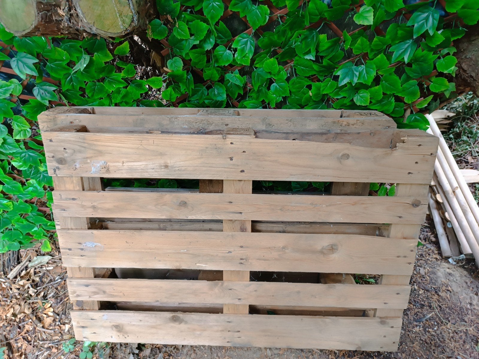 Palettes au bois 2x, Bricolage & Construction, Enlèvement