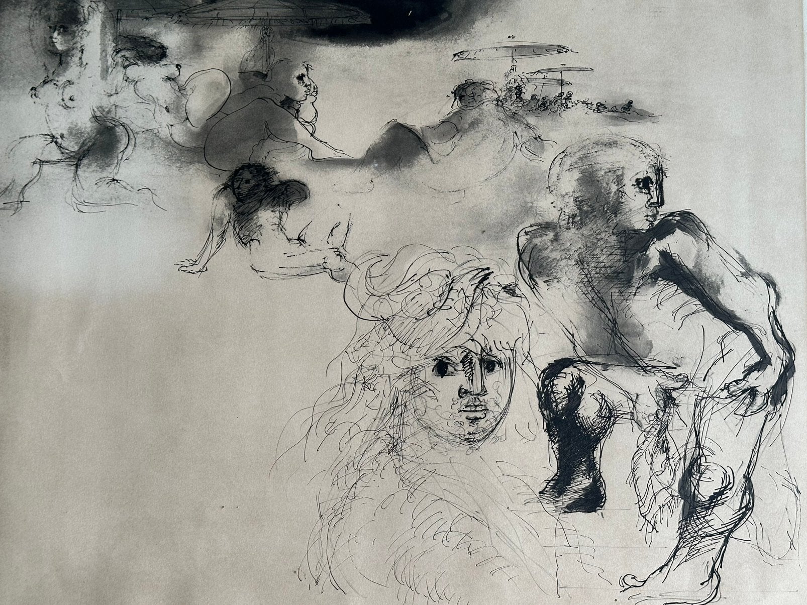 Mooie Litho van Roger Somville, getekend, Antiek en Kunst, Kunst | Litho's en Zeefdrukken, Ophalen