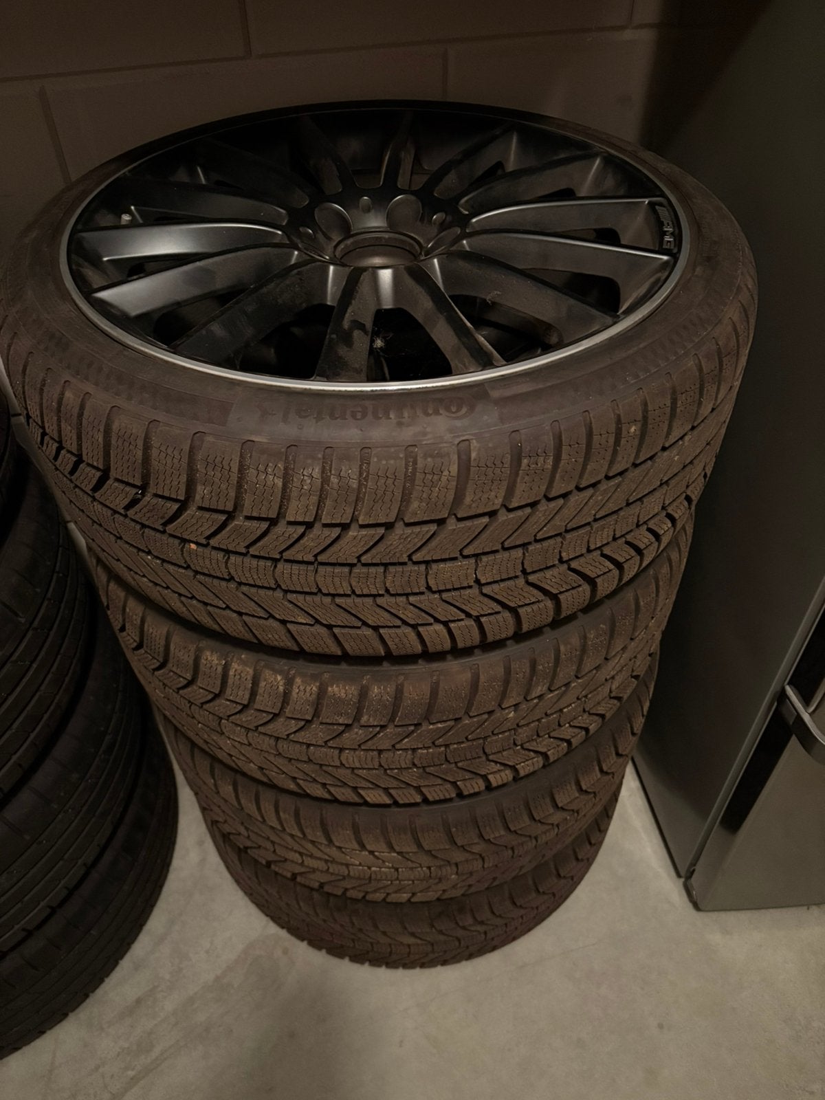 Originele Mercedes AMG A35/A45s 19” Winterset – Continental, Auto-onderdelen, Banden en Velgen, Winterbanden, Band(en), Ophalen