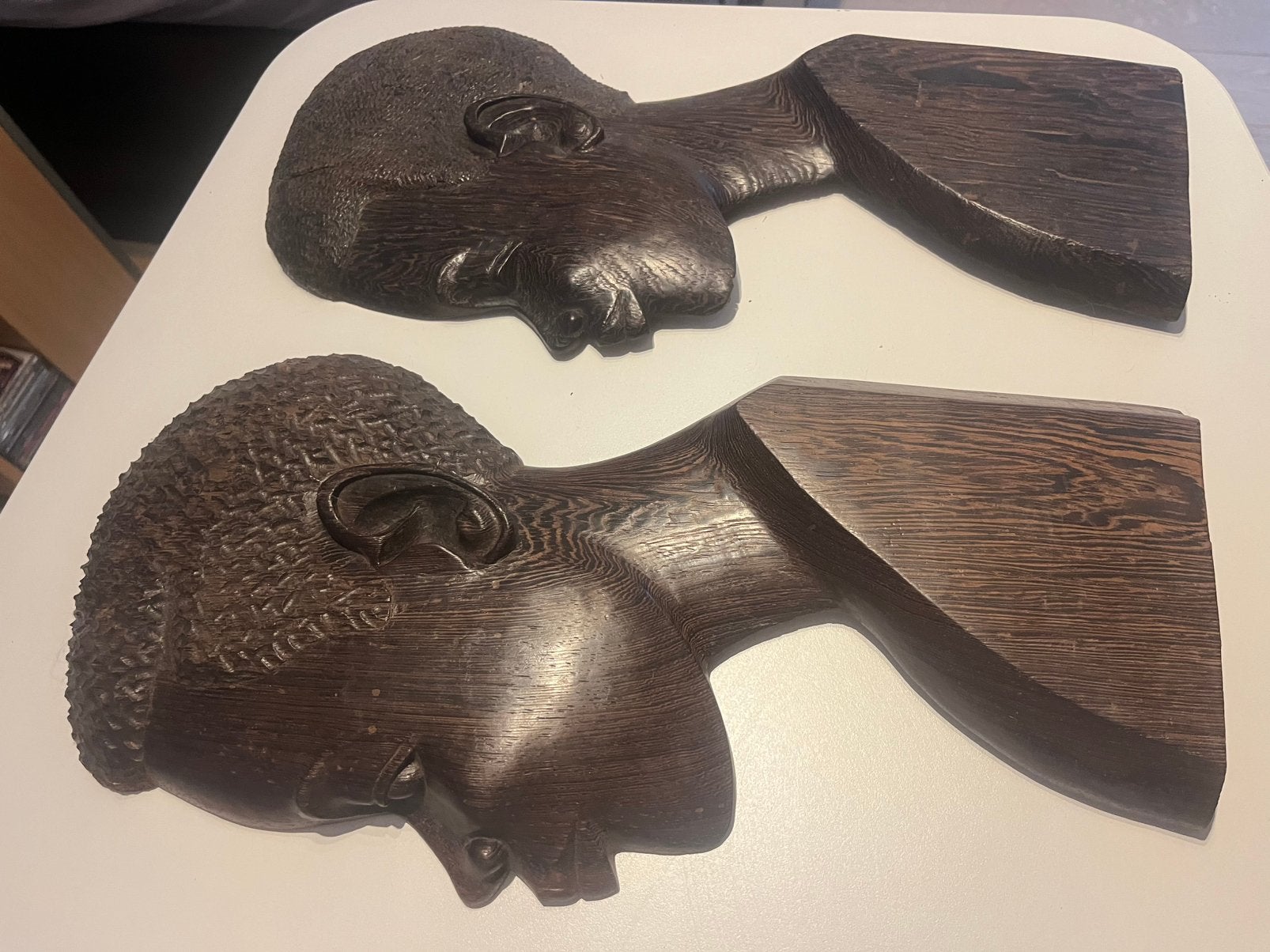 Lot oude Afrikaanse houtsnijwerken van hout⁠, Ophalen of Verzenden