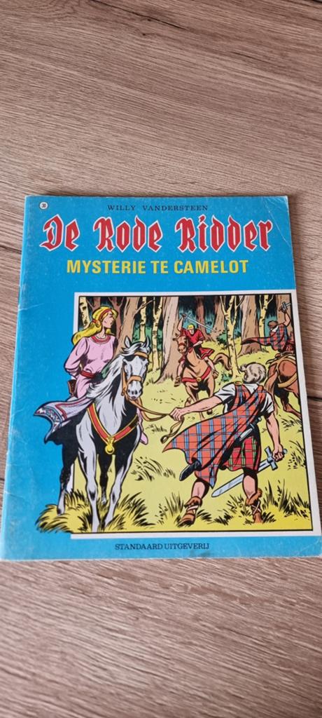 Strip De rode ridder - 30 Mysterie te Camelot, Eén stripboek, Ophalen of Verzenden, Gelezen, Willy Vandersteen
