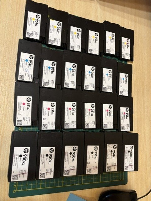 Lot de 24 cartouches d'encre VIDE HP951 XL  / HP950 XL, Enlèvement ou Envoi, Utilisé, Autres types, HP