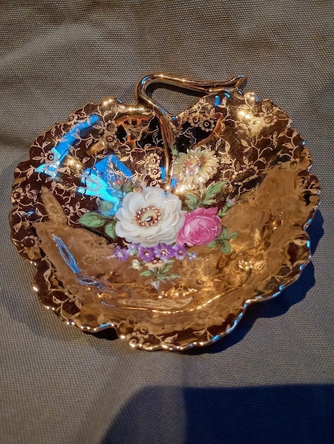 Limoges porseleinen bladvormige schaaltje (leaf dish), Ophalen of Verzenden