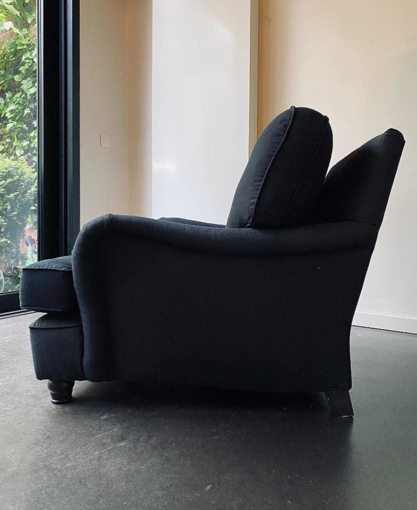 Zetel - eenzit in topstaat, 75 à 100 cm, Moins de 150 cm, Enlèvement, Landelijk chique maar tijdloos passend in eender welk interieur