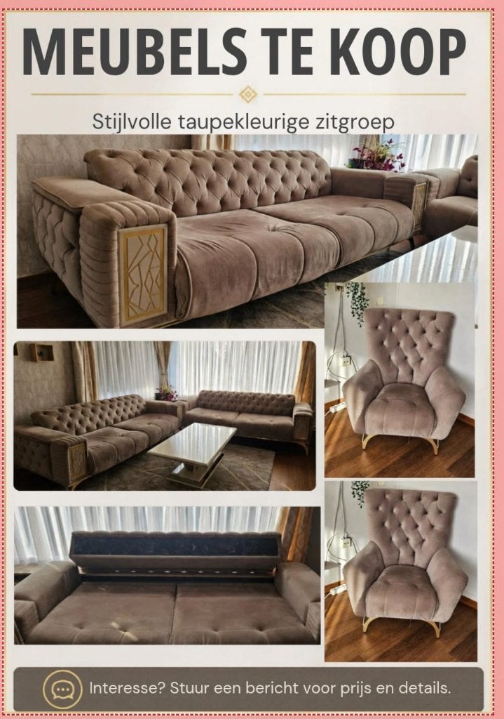 MEUBELS TE KOOP, Ophalen, 100 tot 125 cm, 150 tot 200 cm, Driepersoons