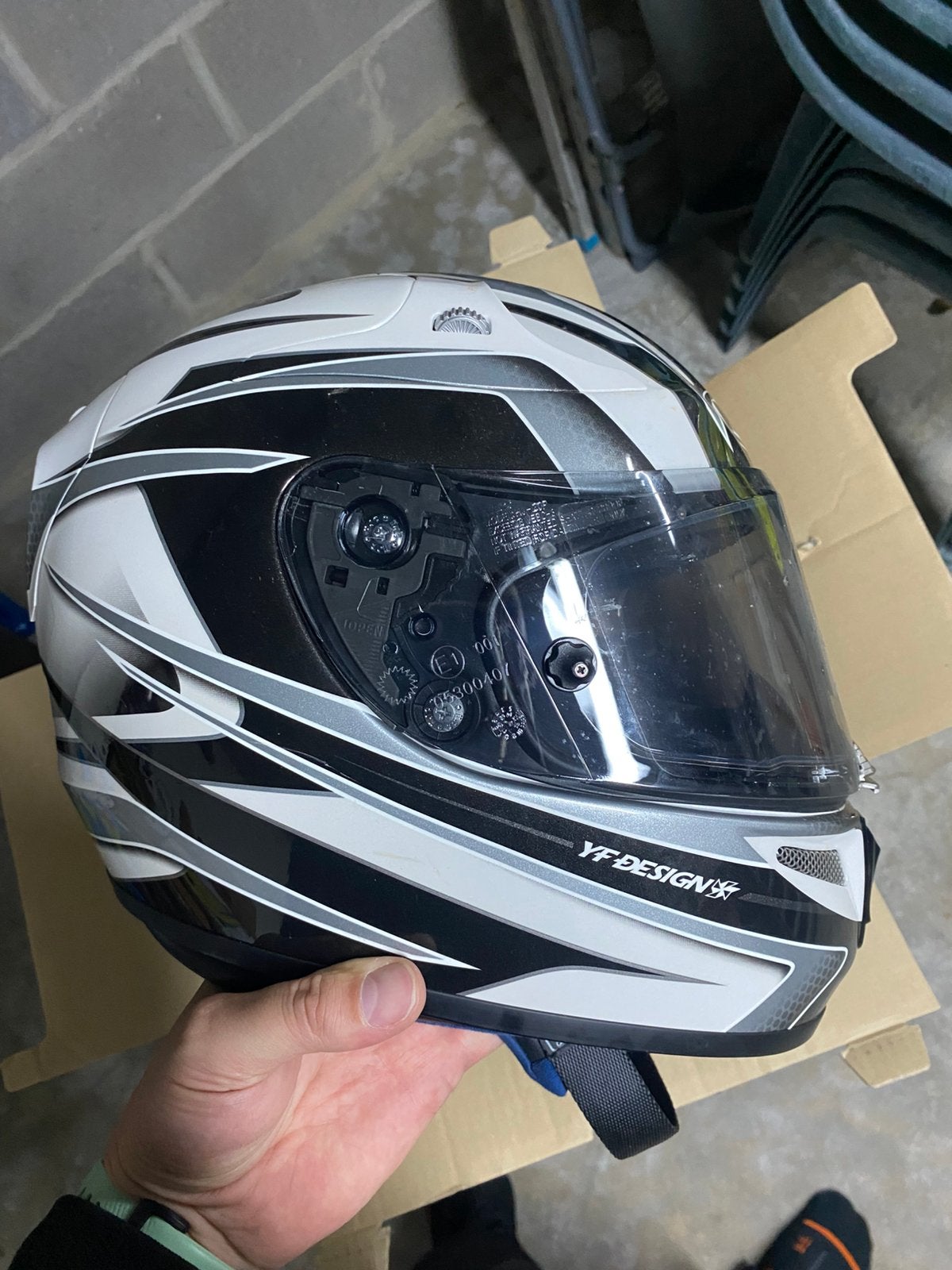 HJC RPHA 10 Plus motorhelm maat S (55/56) + extra vizier, Motoren, Ophalen, Heren, HJC, S