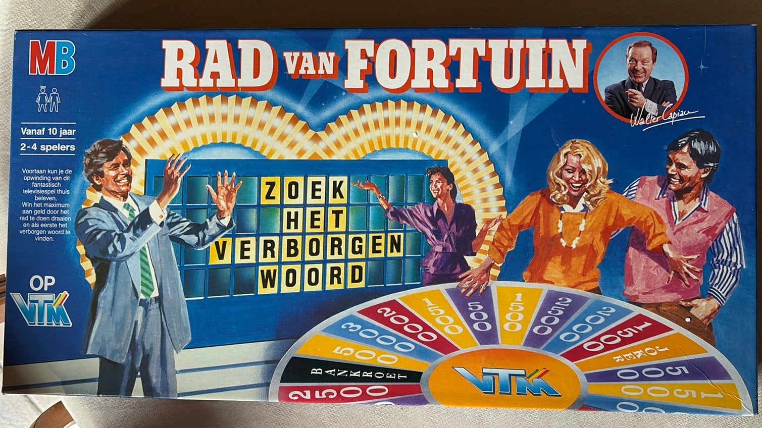 Vintage Rad van Fortuin bordspel, Hobby en Vrije tijd, Ophalen of Verzenden, Zo goed als nieuw